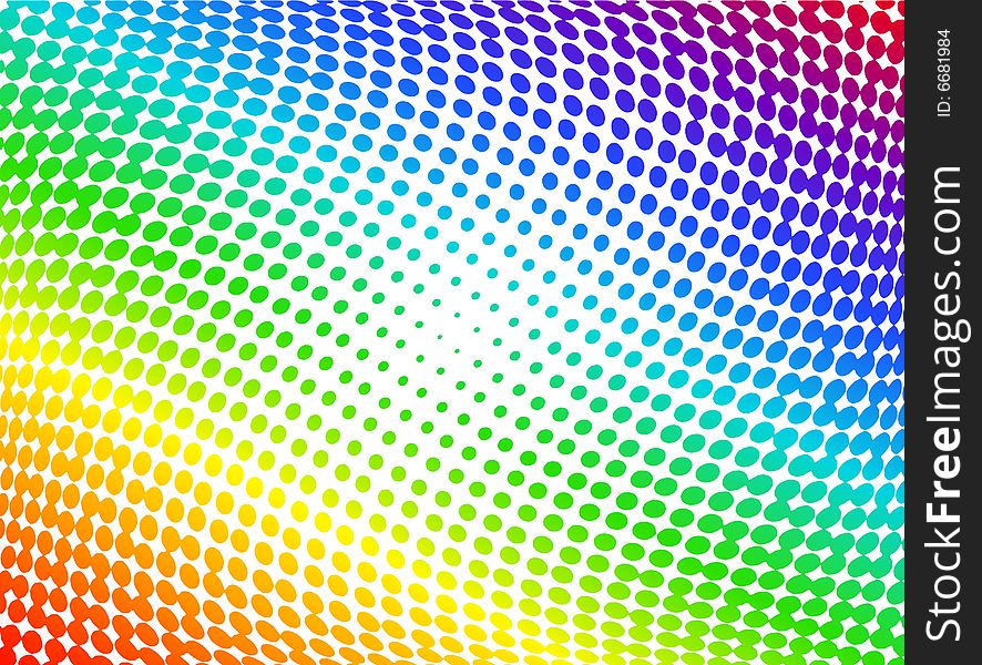 Vector illustration of abstract halftone background with RGB spectrum. Vector illustration of abstract halftone background with RGB spectrum