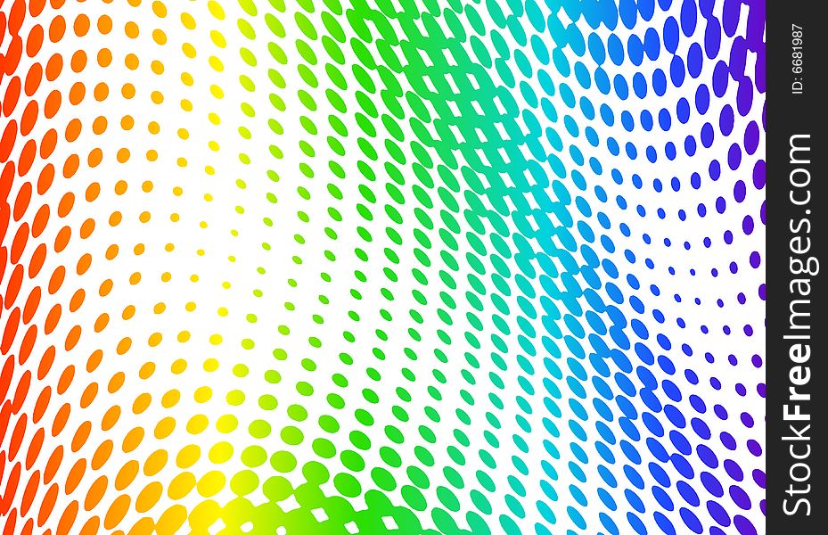 Vector illustration of abstract halftone background with RGB spectrum. Vector illustration of abstract halftone background with RGB spectrum