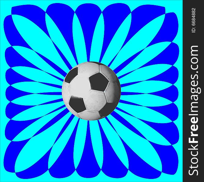 Soccer sunburst