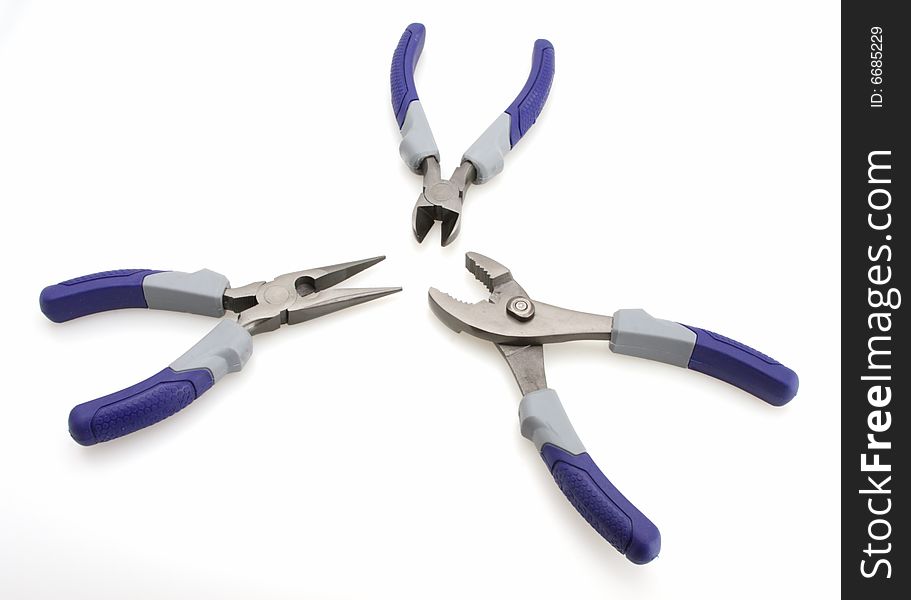 Cross cutter needle nose pliers and pliers. Cross cutter needle nose pliers and pliers