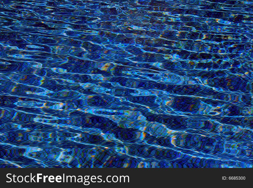 Bright blue pool water background. Bright blue pool water background