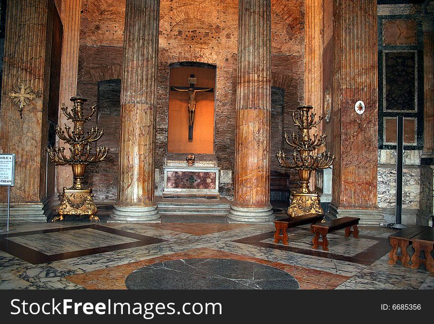 Rome-the pantheon (inyerior picture). Rome-the pantheon (inyerior picture)