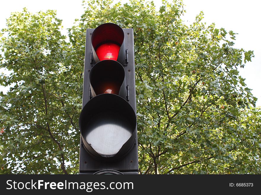 Traffic Light signal in Red