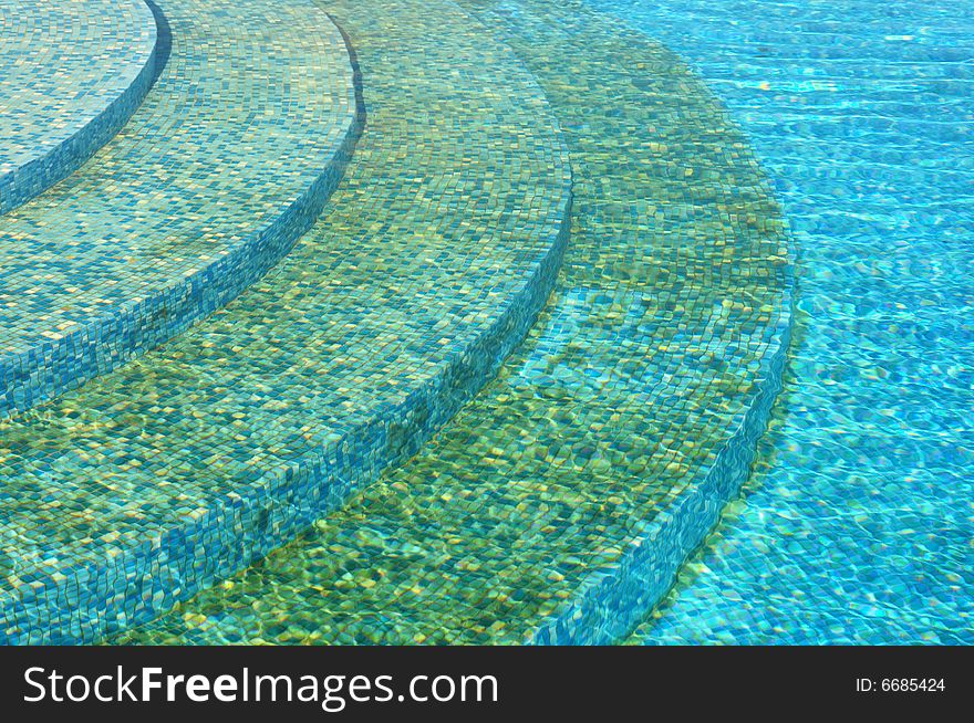 Bright blue pool water background. Bright blue pool water background