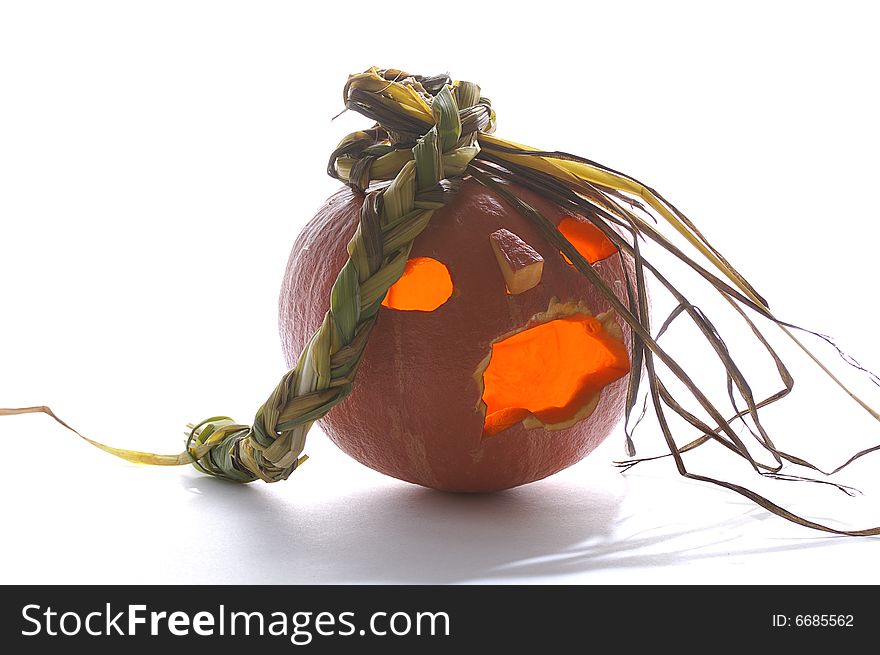 Pumpkin halloween isolated on white background