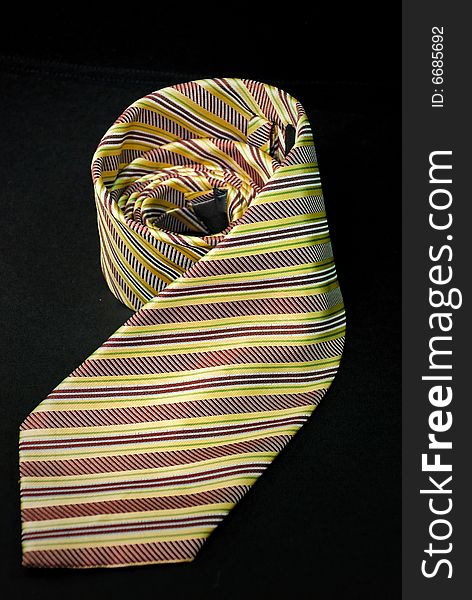 Stripe pattern silk business tie. Stripe pattern silk business tie