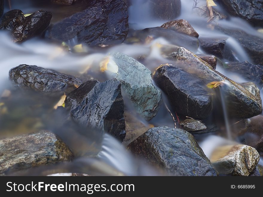 Movement water . Shot was maked with long exposure