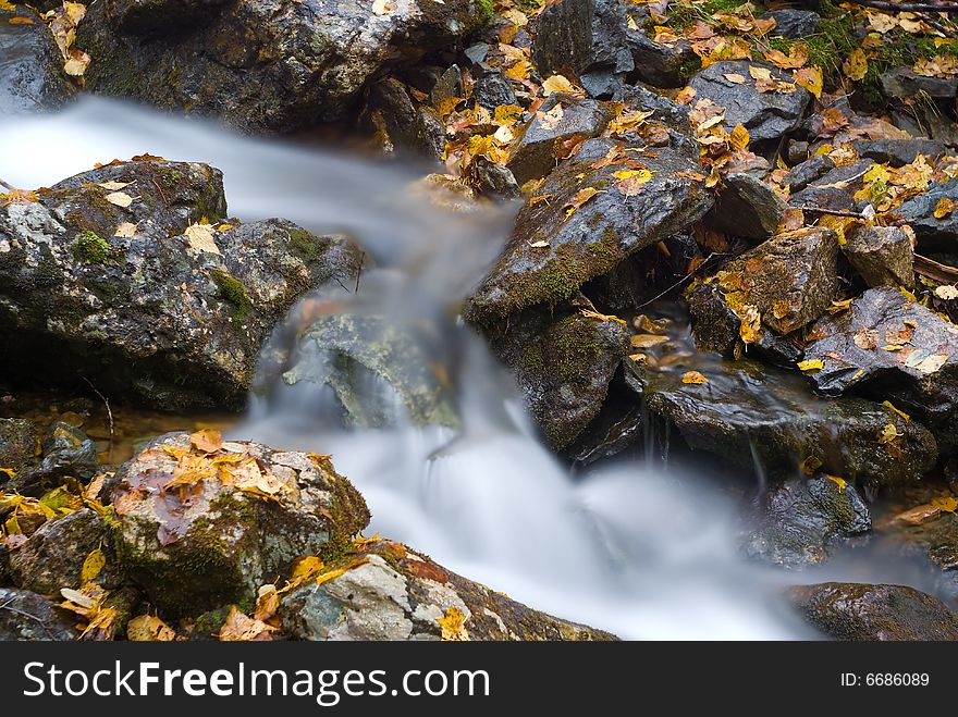 Movement water . Shot was maked with long exposure