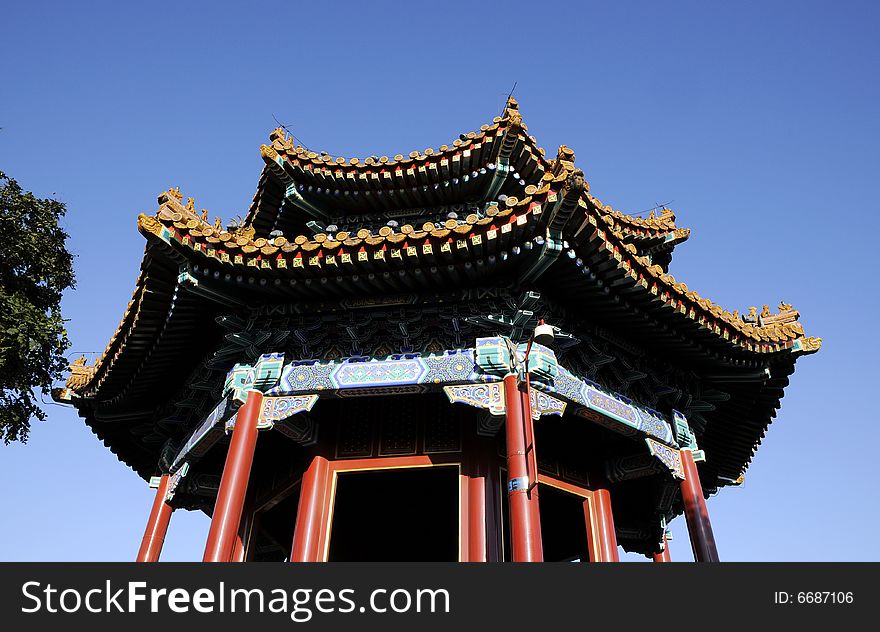 Pavilion of chinese ancient building. Pavilion of chinese ancient building