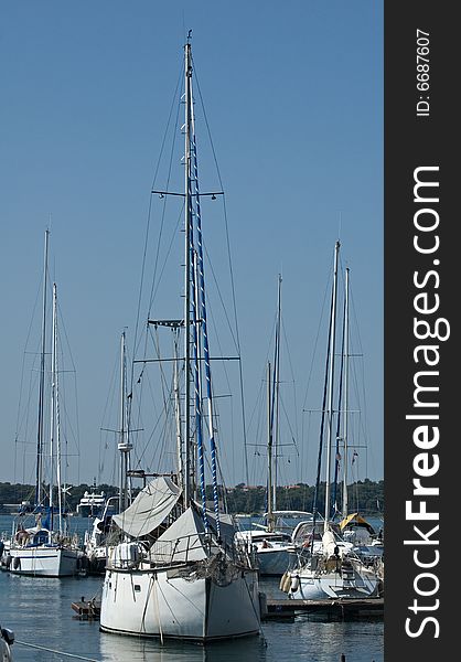 Yacht At Anchor