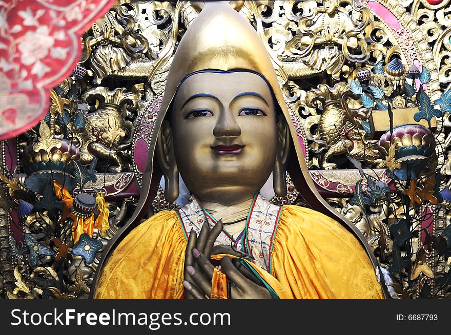 Religional artwork in tibet temple. Religional artwork in tibet temple