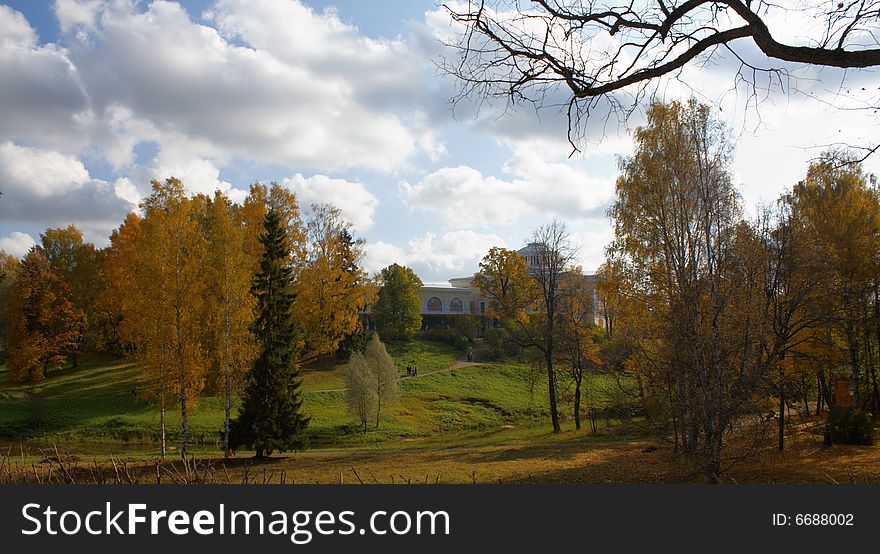 Palace in the Pavlovsk' Park of St.-Petersburg. Palace in the Pavlovsk' Park of St.-Petersburg