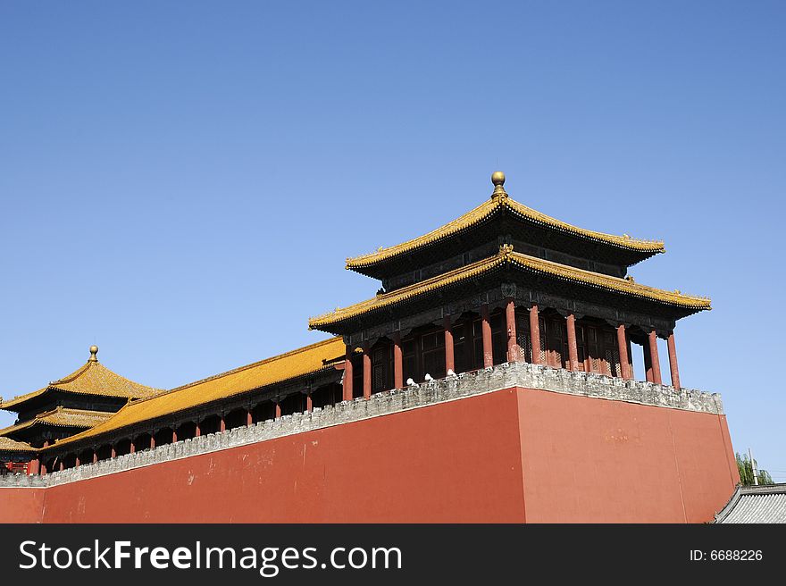 Architecture of ancient chinese building,royal palace,gateway. Architecture of ancient chinese building,royal palace,gateway