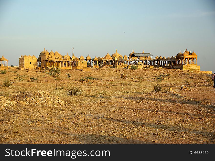 Rajput tombs in Jaisalmer, Rajasthan