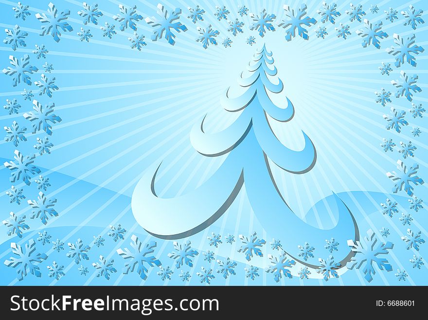 Vector illustration of Christmas Tree