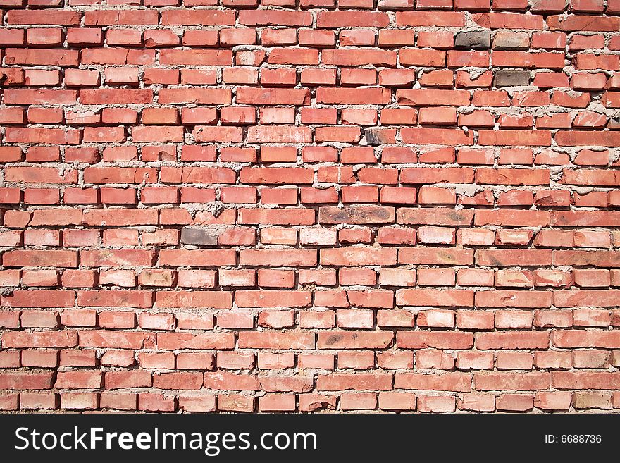 Red brick wall is a kind of background. Red brick wall is a kind of background.