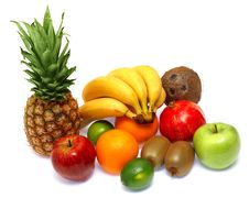 Group Of Fresh Ripe Fruits Stock Images