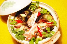 The Fish Dish In The Casserole Stock Photography The Fish Dish In The Casserole Stock Photography