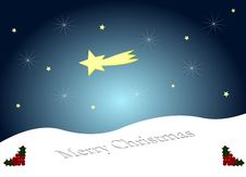 Merry Christmas Snow Hill Royalty Free Stock Photos Merry Christmas Snow Hill Royalty Free Stock Photos