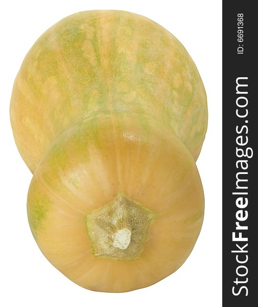 Nice big orange pumpkin isolate dover white with clipping path