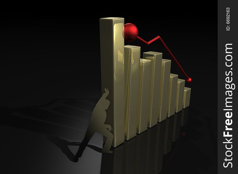 The Gold finance diagram is falling down. The Gold finance diagram is falling down