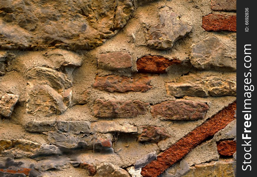 Abstract background with old brick wall