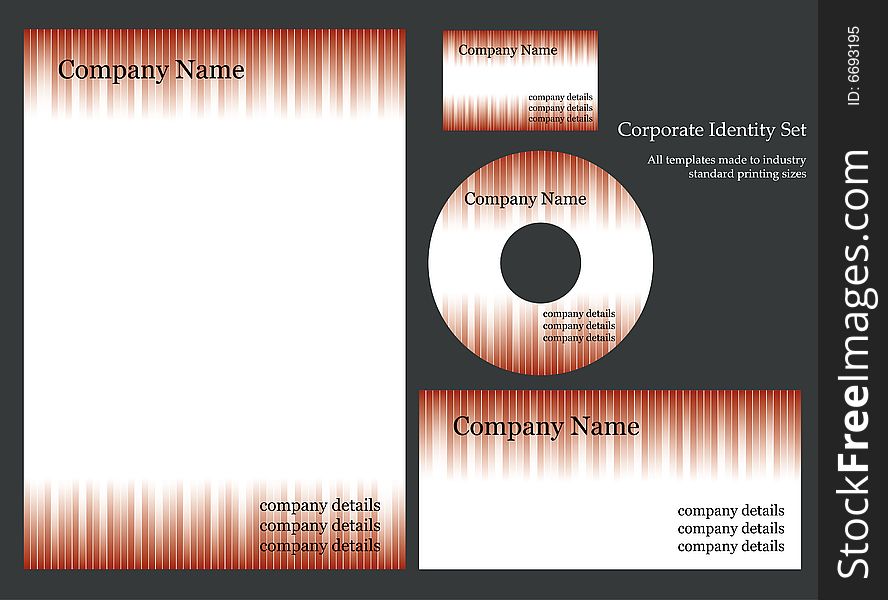 Corporate identity template. More business stationary in my portfolio.