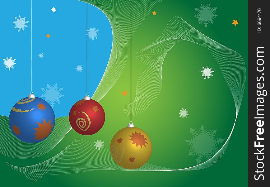 Illustration - xmas abstract green background. Illustration - xmas abstract green background