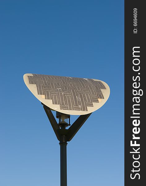 Solar powered street light in Adelaide, South Australia