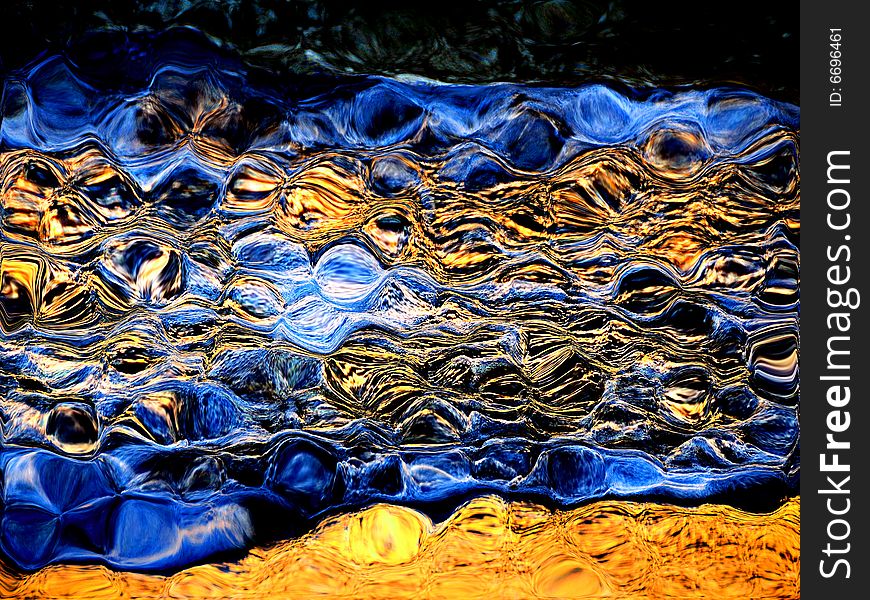 Boiling glass abstract image. Photo used is mine shoot by me.