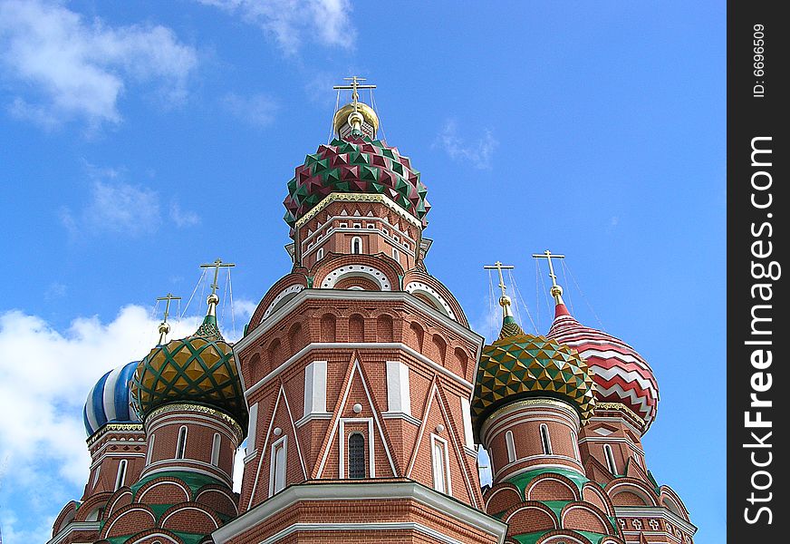 St. Basil's cathedral in Moscow (Russia)