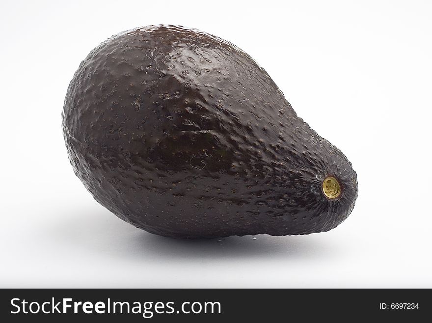 Fresh avocado isolated on a white background