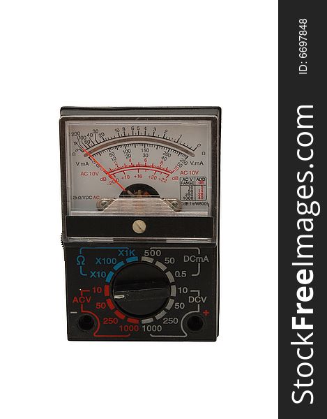 Multimeter isolated on a white