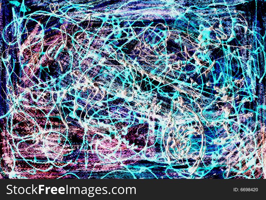 Abstract background with multi-coloured lines