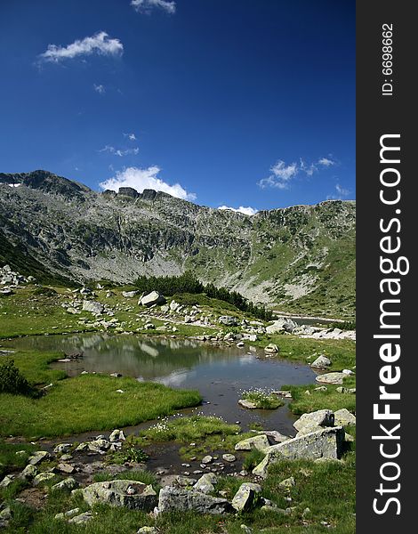 The Rila mountains in Bulgaria