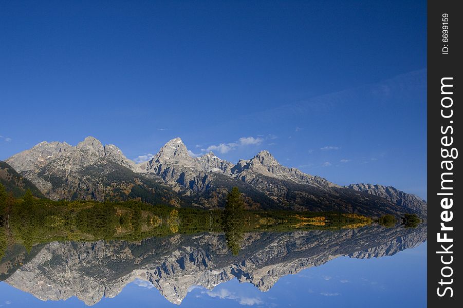 Reflections of grand teton national Park. Reflections of grand teton national Park