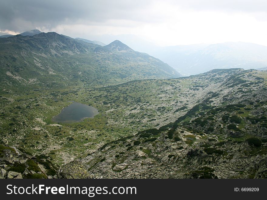 The Rila mountains in Bulgaria