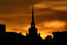 Sunset In Moscow Stock Images Sunset In Moscow Stock Images