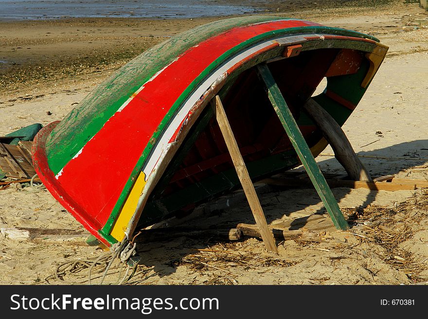 Boat in reparing