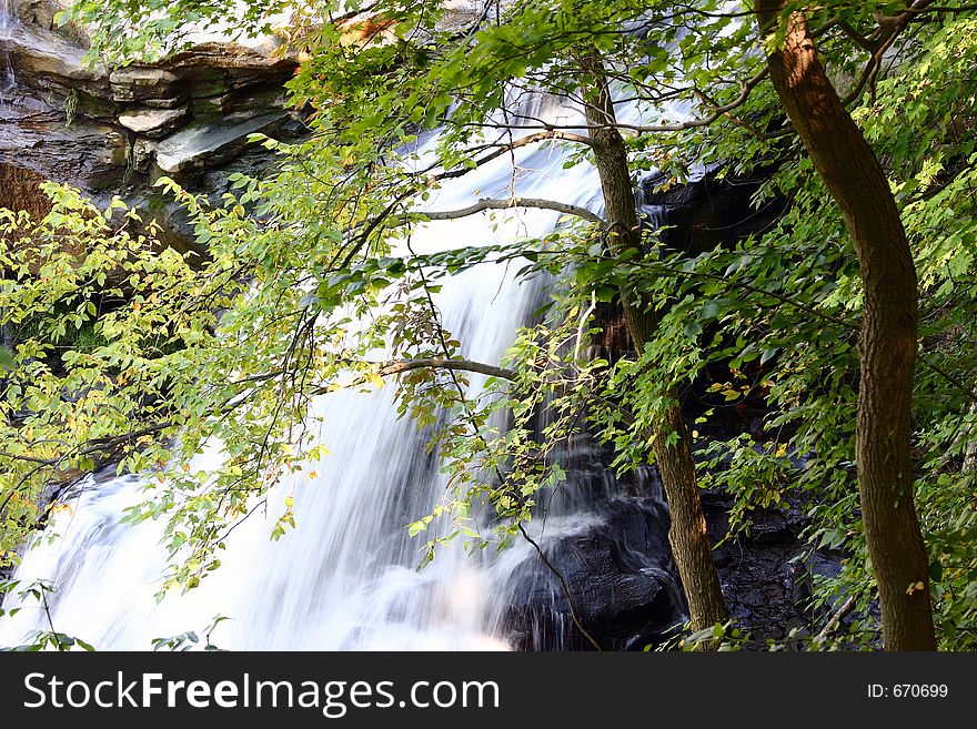 Closeup of Brandywine Falls, Ohio. Closeup of Brandywine Falls, Ohio