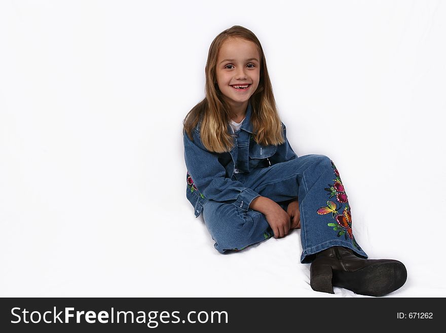 Young girl posing