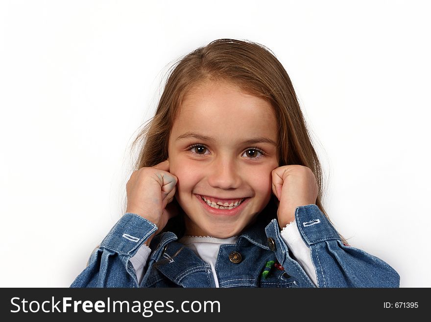 Young girl posing