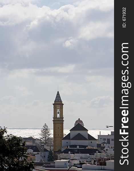 Estepona church with sea views in Spain