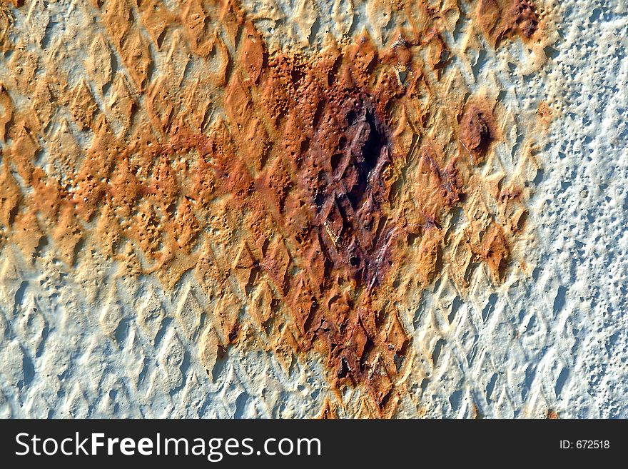 Rusted iron background. Rusted iron background