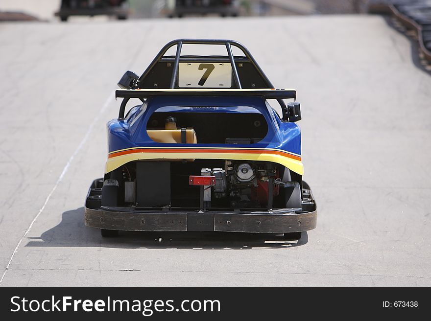 Rear View of a Go Cart