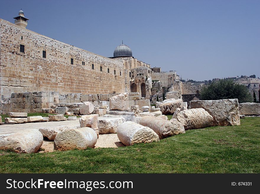 Al Aqsa Mosque As seen from outside the City Walls,Jerusalem,Israel. Al Aqsa Mosque As seen from outside the City Walls,Jerusalem,Israel