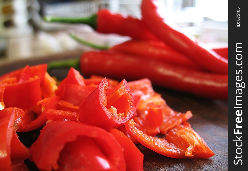 Chopped Red Chillies