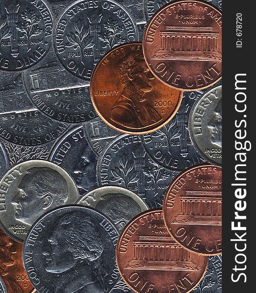Money coins background
