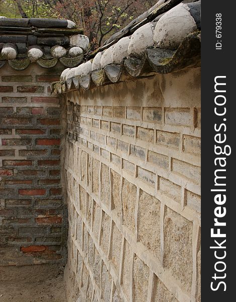 Korean traditional wall