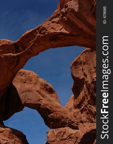 Double arch at arches national park